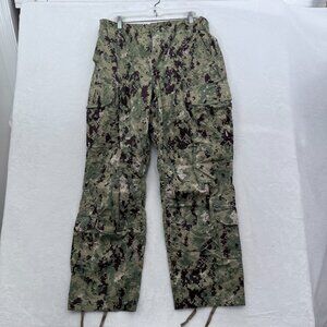 US Navy Type III Cargo Pants Mens M 30x29 Green NWU AOR2 Digital Camo Ripstop